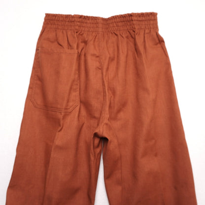 Vintage Super Laddie Brown Elastic Waist Pants Karoll's Chicago Workwear 70s 80s