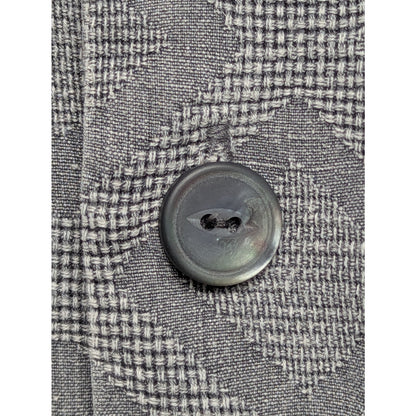 Tommy Bahama 100% Silk Camp Shirt Men’s L – Gray Diamond Pattern Button-Up