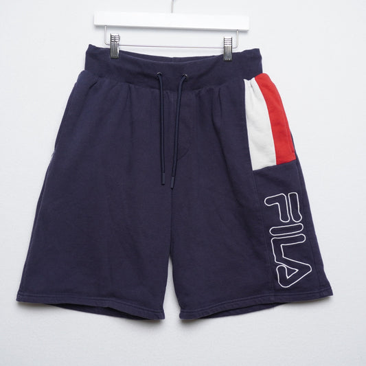 FILA Sweat Shorts Red White Blue Size Medium Drawstring