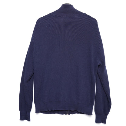 L.L. Bean USA Navy Cotton Full-Zip Sweater Jacket Men’s L