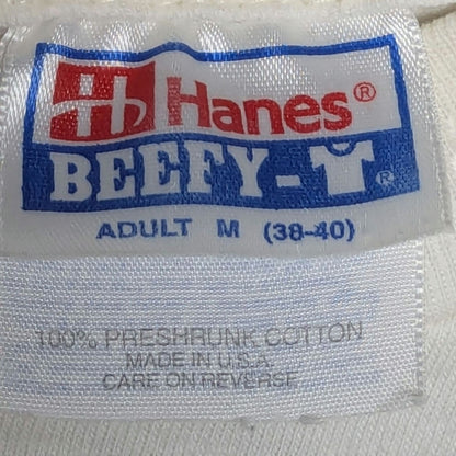 VTG Hanes Liberty Graphics Monarch Butterfly Question Mark T-Shirt Size Medium