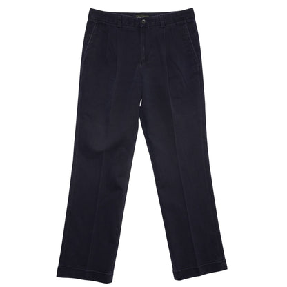 Eddie Bauer Wrinkle Resistant Classic Fit Navy Pleated Chino Pants Men's 32x30