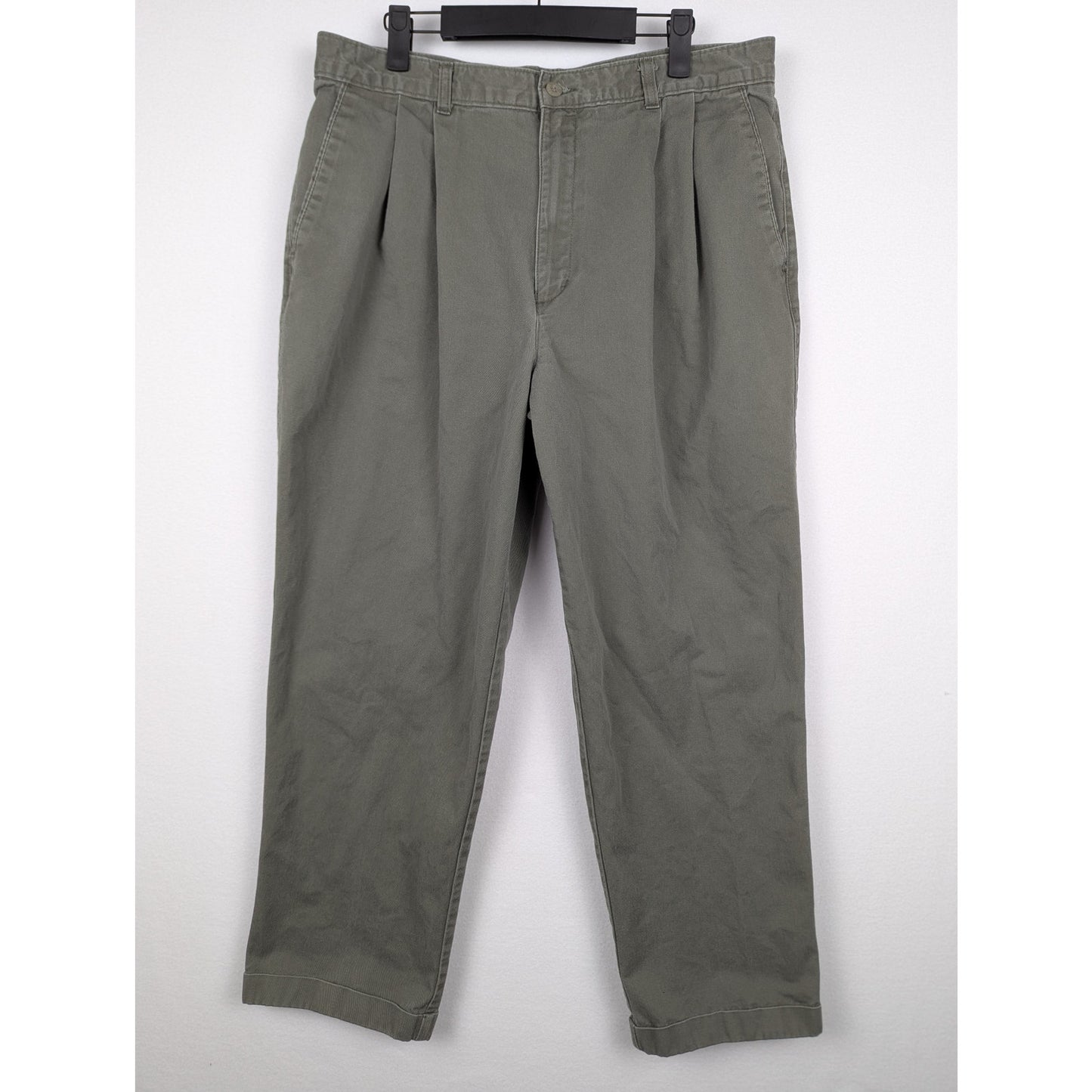 Vintage Dockers Green Pleated Khakis Size 36