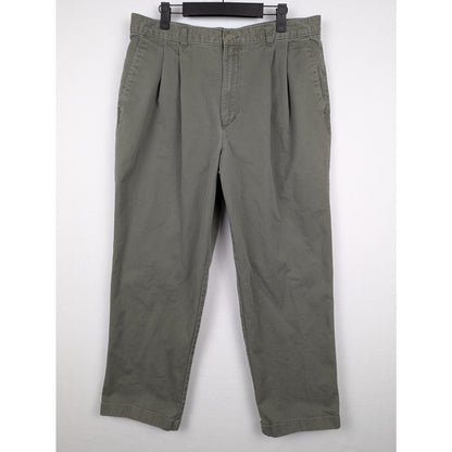 Vintage Dockers Green Pleated Khakis Size 36