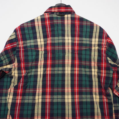 Texas Cotton Plaid Shirt Men’s Medium USA Made Pure Cotton Long Sleeve Button Down