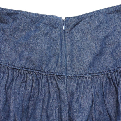 GAP Denim Mini Skirt Size 4 High Waist A-Line 15.5" Waist 20" Length