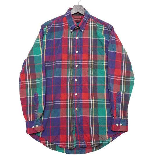 Vintage Chaps Ralph Lauren Plaid Shirt – Made in USA – Size M – 100% Cotton