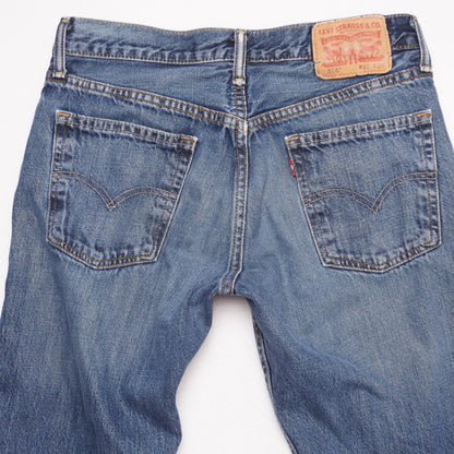 Levi's 514 Men's Straight Fit Jeans Blue Denim Made in Mexico Size 32