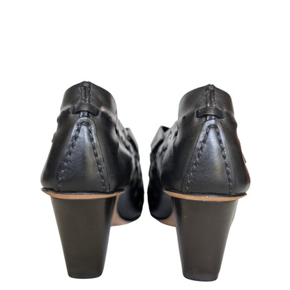 Celine Phoebe Philo Folk Wedge Pump Runway S/S 2016 36.5 Made in Italy