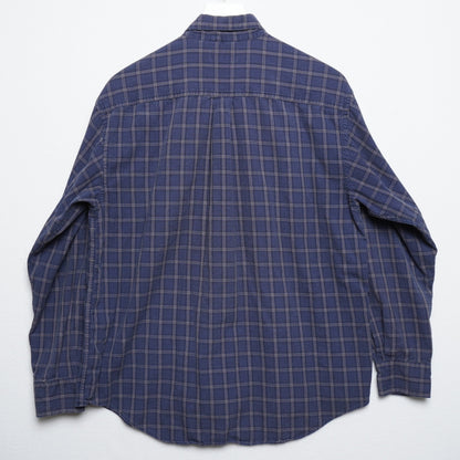 St Johns Bay Plaid Check Flannel Casual Button Down M