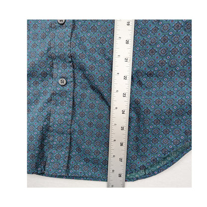 Banana Republic Green Patterned Tailored Slim Fit Shirt Size Small