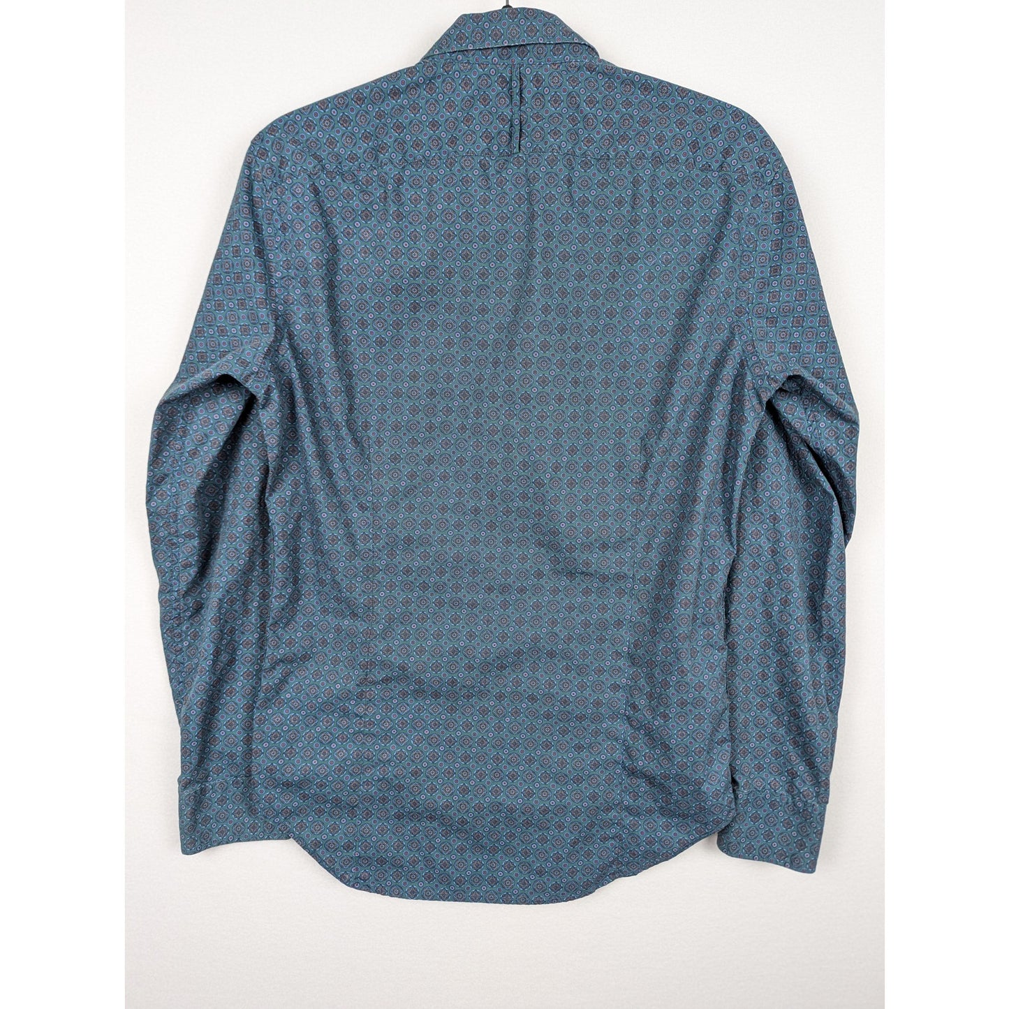 Banana Republic Green Patterned Tailored Slim Fit Shirt Size Small