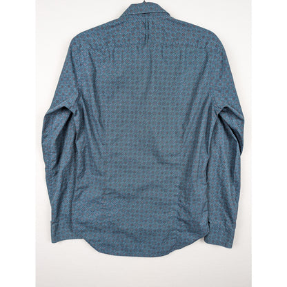 Banana Republic Green Patterned Tailored Slim Fit Shirt Size Small