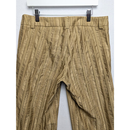 Trina Turk Gold Striped Pants Size 4