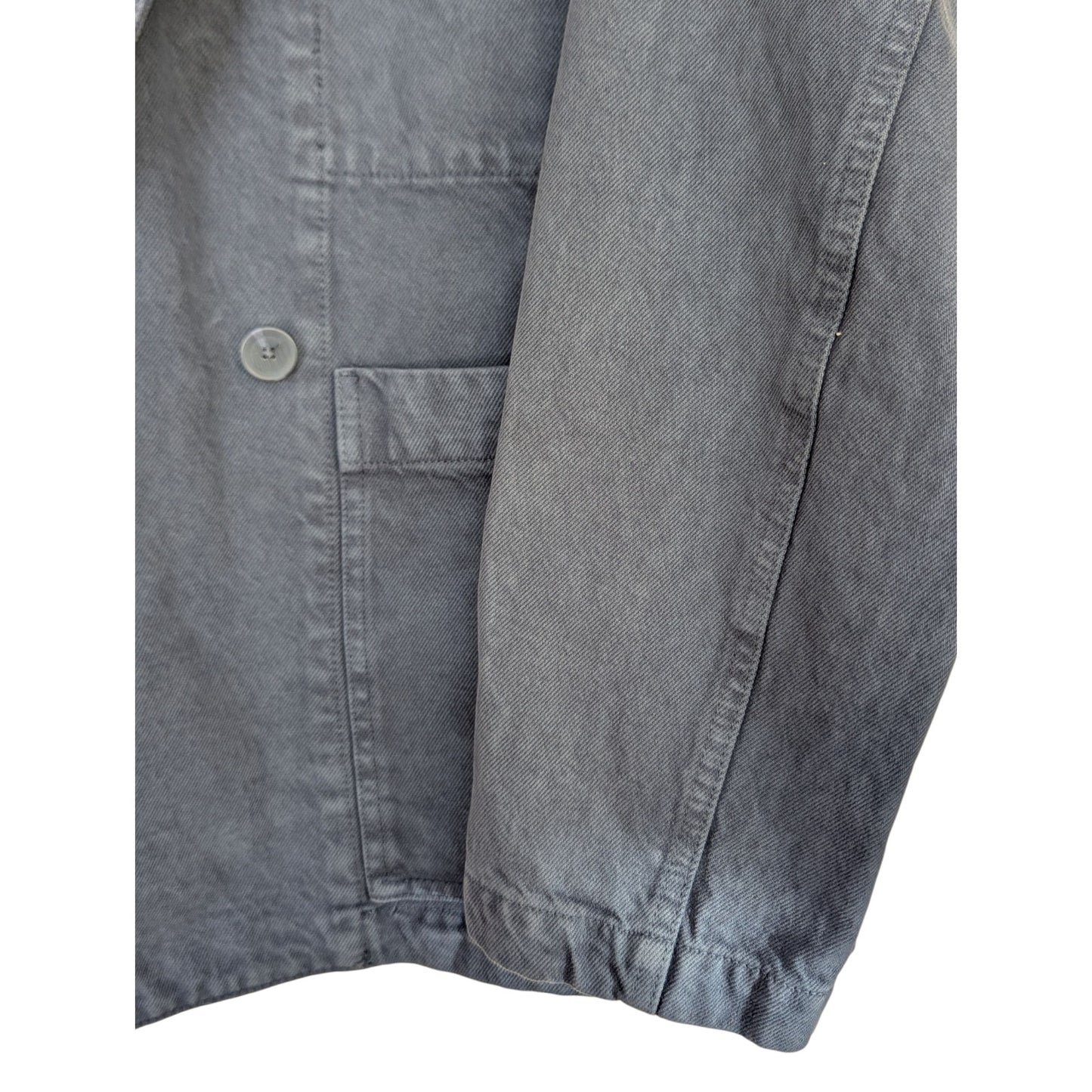 ZARA NWOT Men's Blue Cotton Sport Coat Boxy Shape Slouch Fit Size Medium