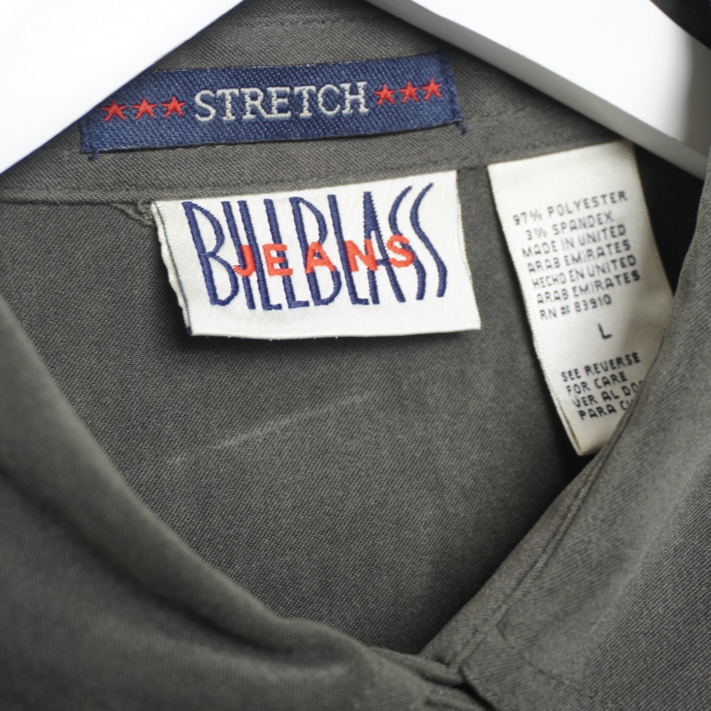 Vintage Bill Blass Jeans Dark Green Shirt Jacket Women's Size L