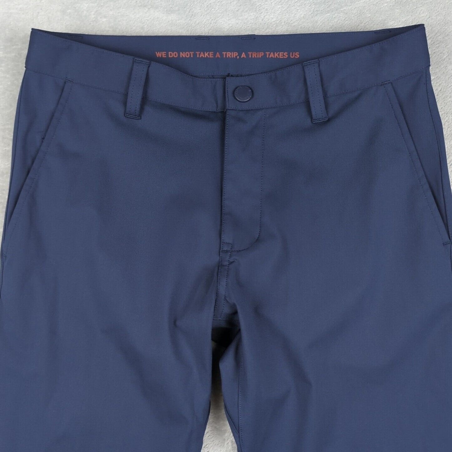 Men's Rhone Blue Commuter Pants Performance Chinos Size 28
