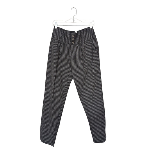 Sundance Pinstripe Amelia Cotton/Linen Pants 8