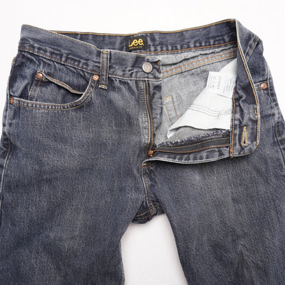 Lee Regular Fit Jeans Men's Size 32x30 Straight Leg Dark Wash Made in Mexico